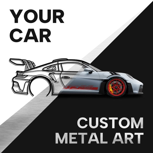 Custom Metal Car Wall Art — From Your Photo